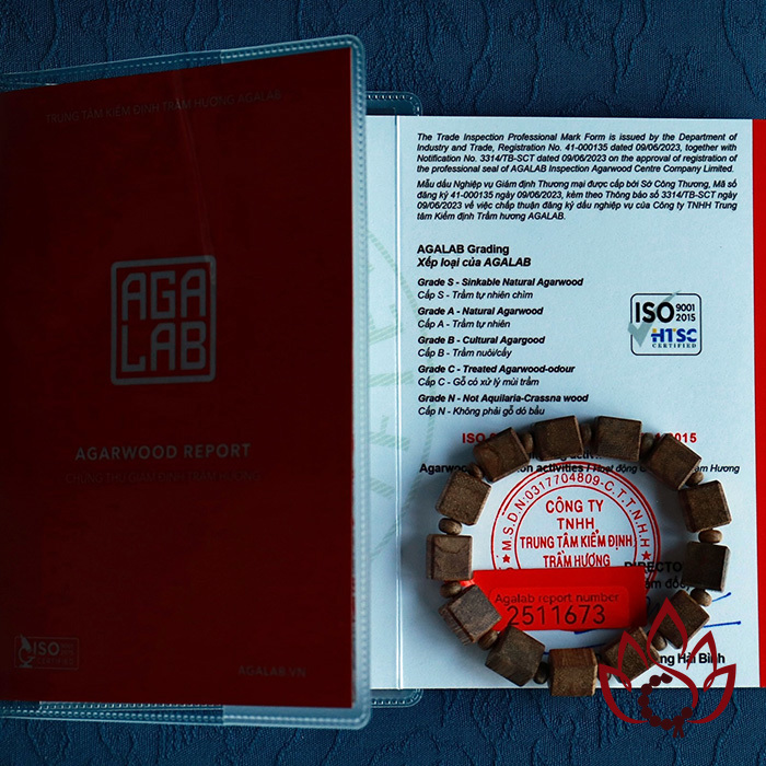 Vòng Trầm Hương Hạt Lách | Trầm Tốc Kiến Tự Nhiên Lâu Năm